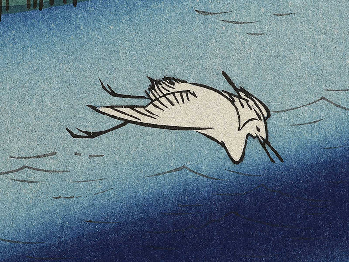 Sakasai Ferry from the series One Hundred Famous Views of Edo by Utagawa Hiroshige, (Large print size) / BJ337-211