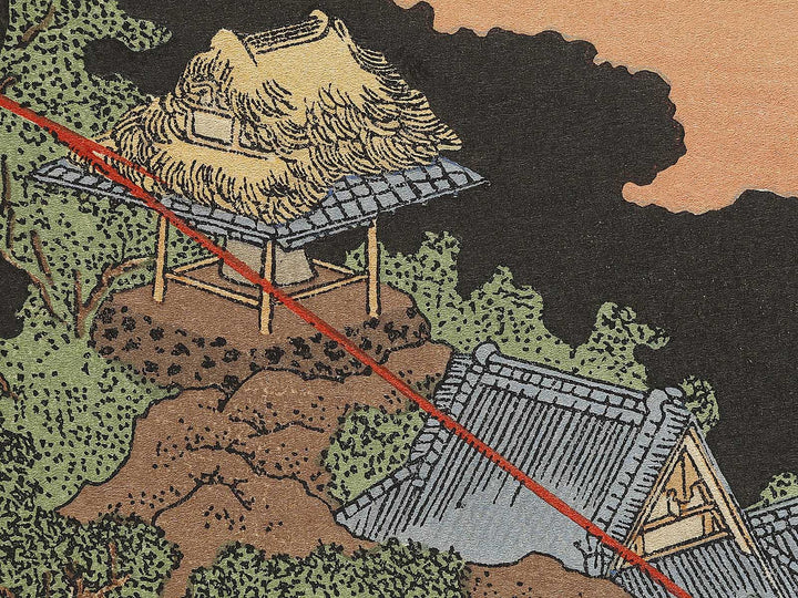 Fuji in a Thunderstorm from the series One Hundred Views of Mount Fuji by Katsushika Hokusai, (Medium print size) / BJ321-762