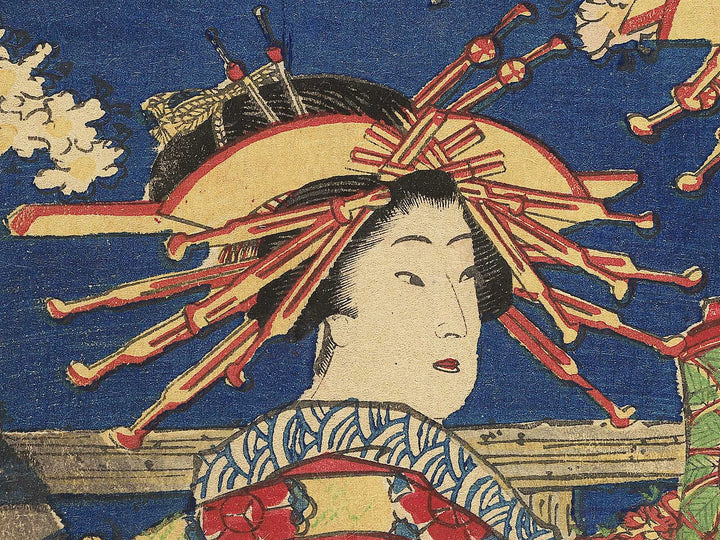 Kinpeiro nai Shizuka Usugumo from the series Meigi hikaku by Utagawa Fusatane / BJ345-492