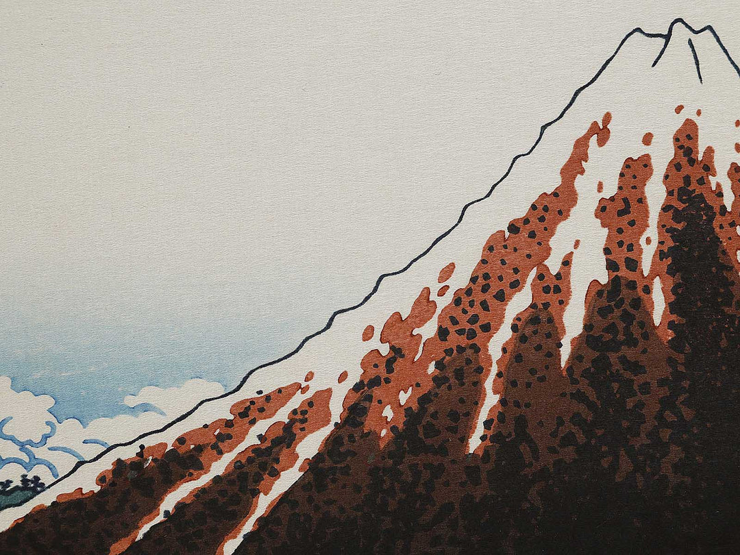 Rainstorm Beneath the Summit from the series Thirty-six Views of Mount Fuji by Katsushika Hokusai, (Large print size) / BJ321-993