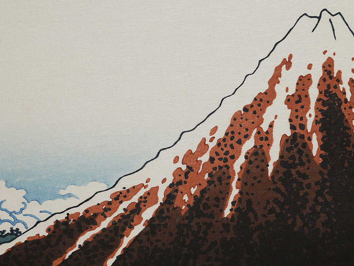 Rainstorm Beneath the Summit from the series Thirty-six Views of Mount Fuji by Katsushika Hokusai, (Large print size) / BJ321-993