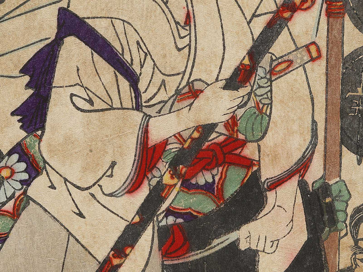 Sanada Nobuyuki shitsu Osumi no kata from the series Azumanishiki chuya kurabe by Yoshu Chikanobu / BJ329-399