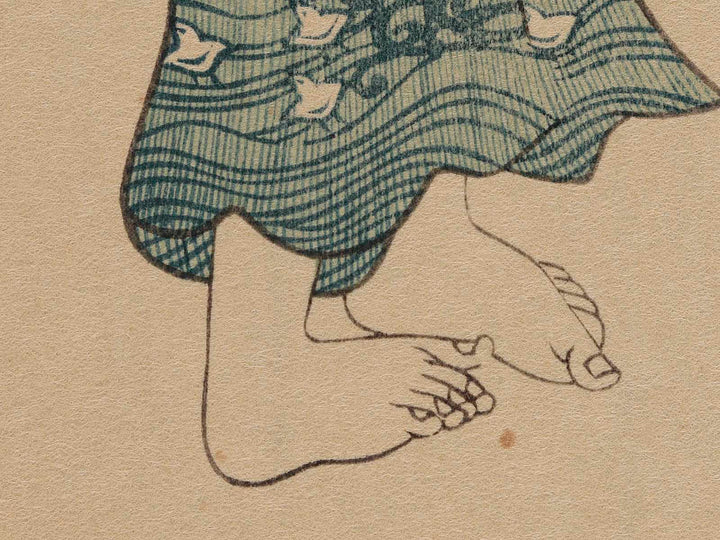 Yu agari from the series Omou koto kagami no utsushie by Utagawa Kunisada(Toyokuni III), (Large print size) / BJ236-271