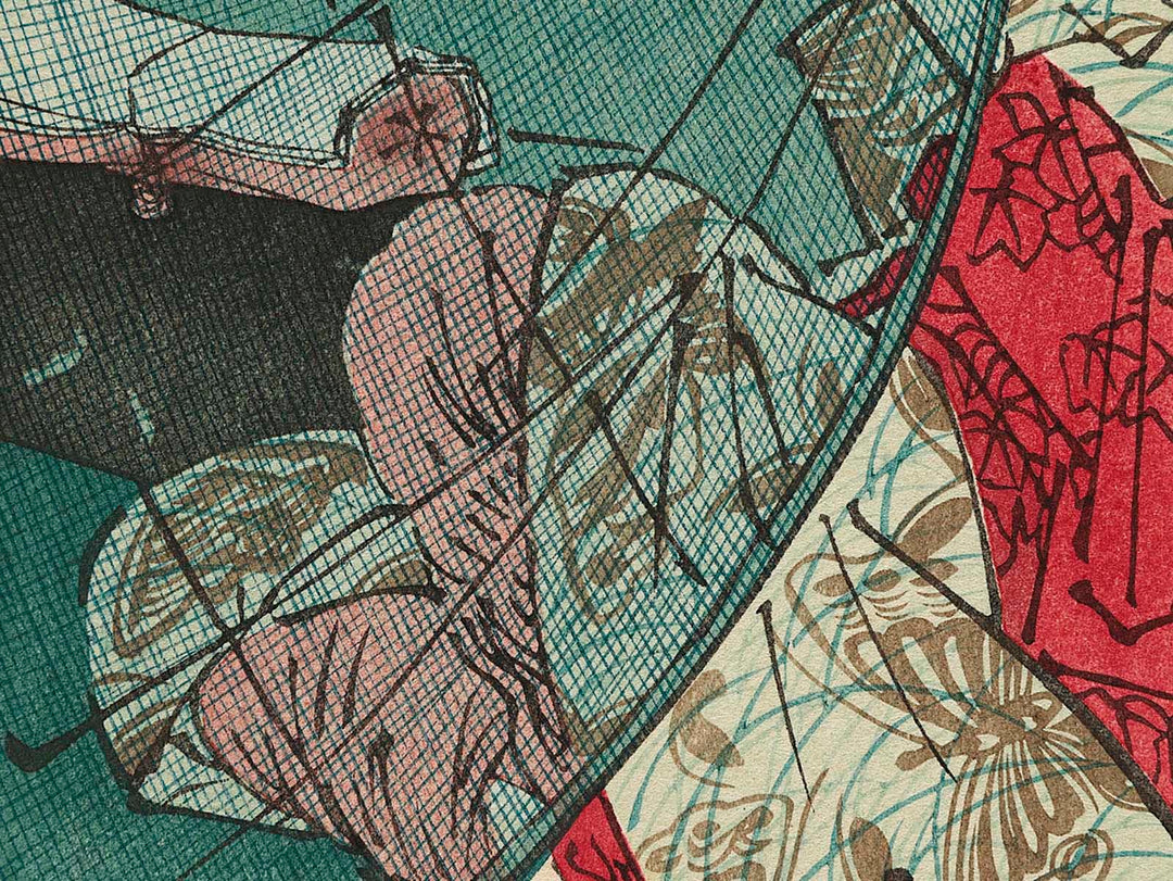 Kanasugi machi bishamon from the series Gorisho musubu no ennichi by Keisai Eisen, (Large print size) / BJ239-232