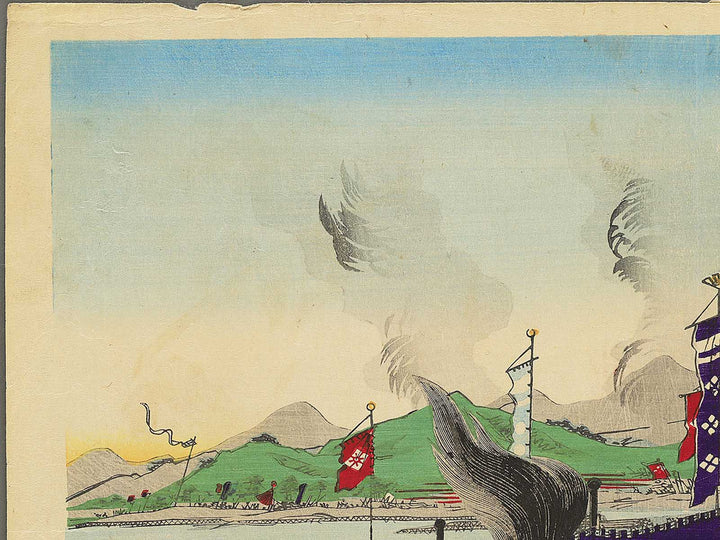 Eiroku yonen kugatsu Kawanakajima daikassen by Utagawa Yoshifuji / BJ353-395
