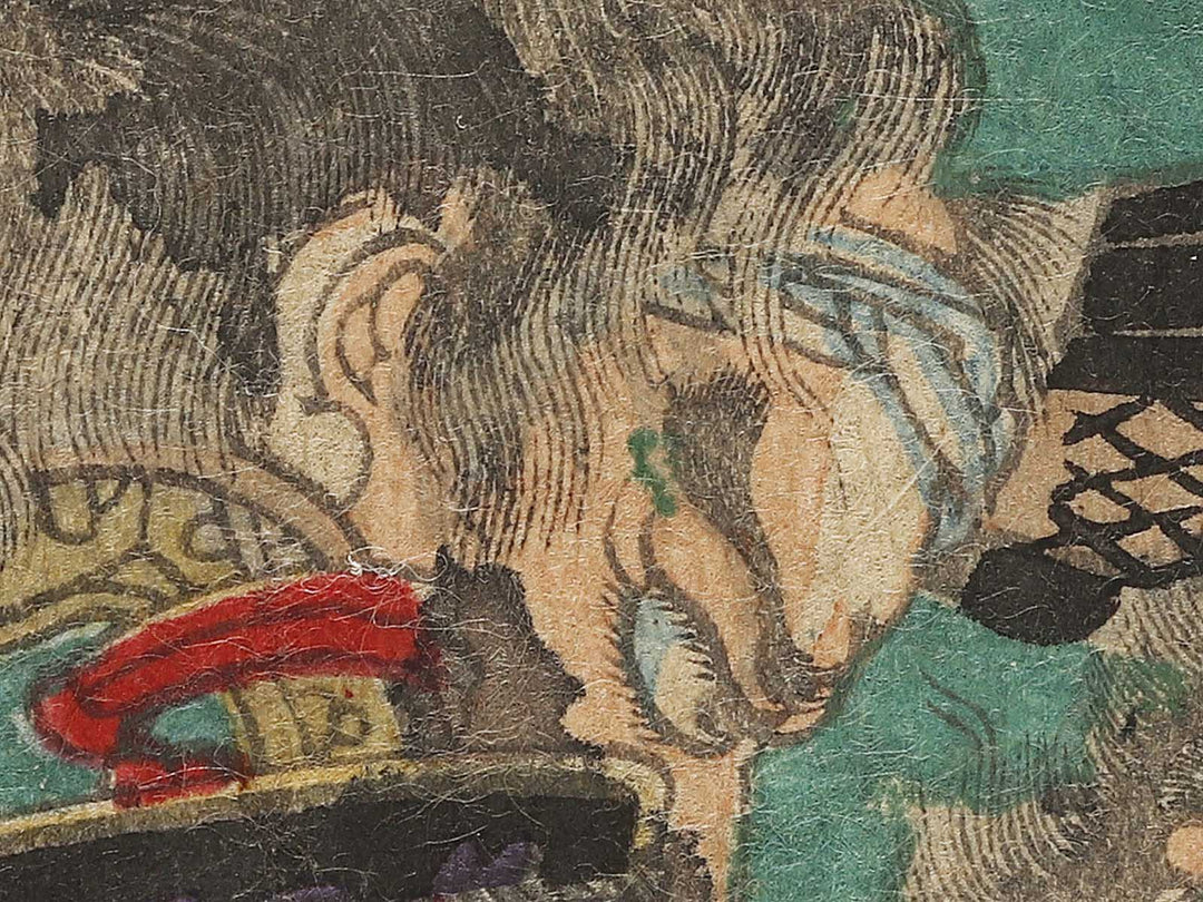 Shioren tajimanokami Masataka Sato toranosuke Masakiyo from the series Buyu kumiuchi zukushi by Utagawa Yoshikazu / BJ327-628