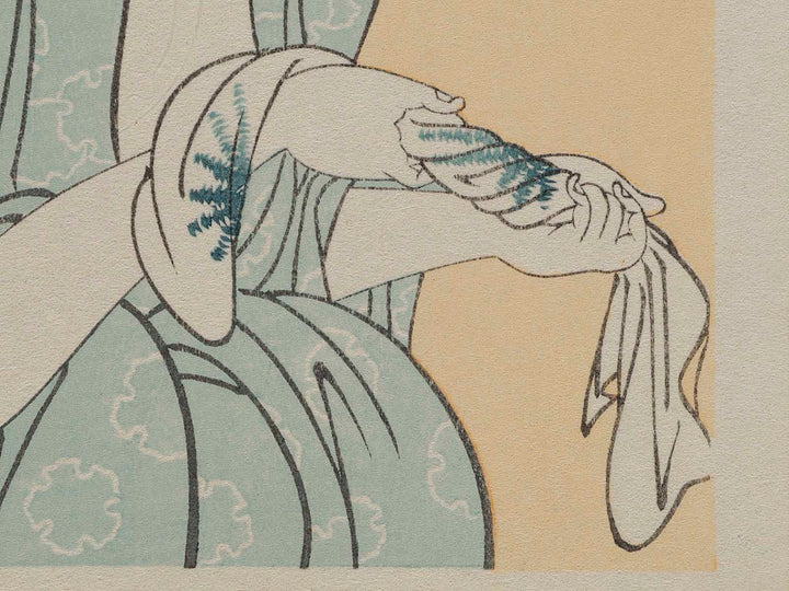 Hour of the Horse (around noon) from the series Daughter Sundial by Kitagawa Utamaro, (Medium print size) / BJ221-515