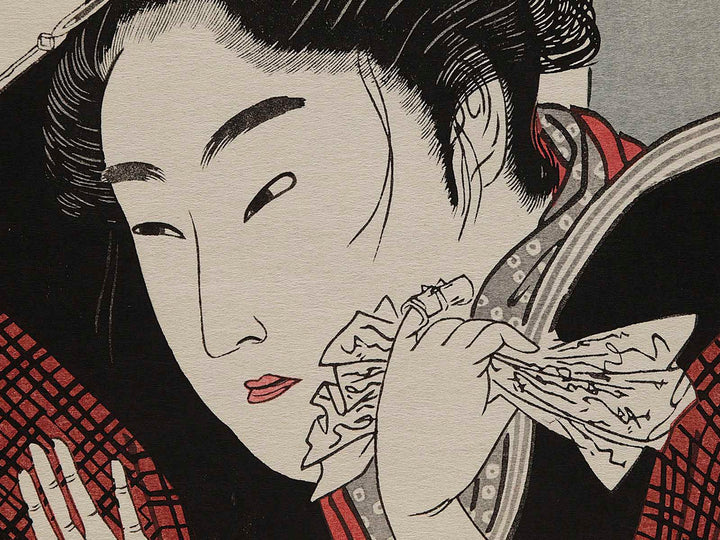 Kuyashii from the series Uta makura by Kitagawa Utamaro, (Large print size) / BJ249-725