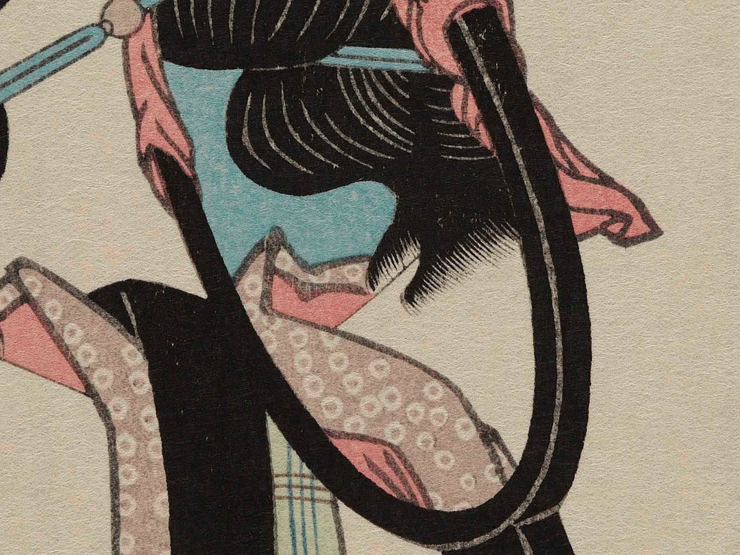 Kamiwo kinisuru kanshakuha onna no kuse from the series Forty-eight Habits by Keisai Eisen, (Large print size) / BJ239-218