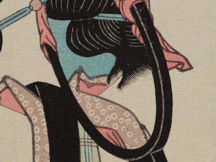 Kamiwo kinisuru kanshakuha onna no kuse from the series Forty-eight Habits by Keisai Eisen, (Large print size) / BJ239-218