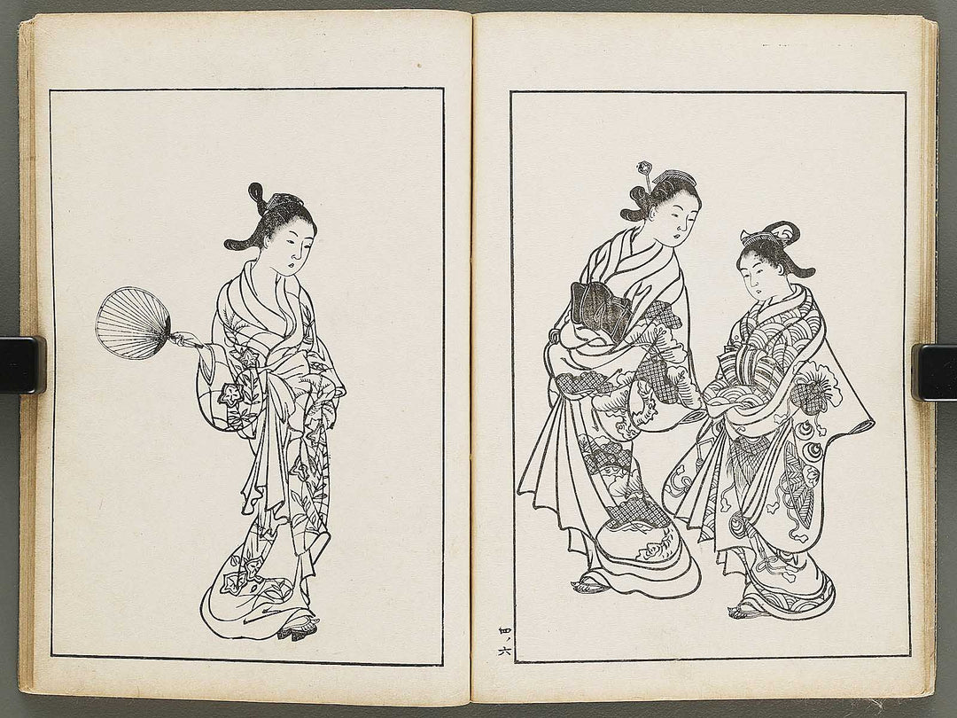 Nihon joso (Chu), Book 4 by Nishikawa Sukenobu / BJ325-633