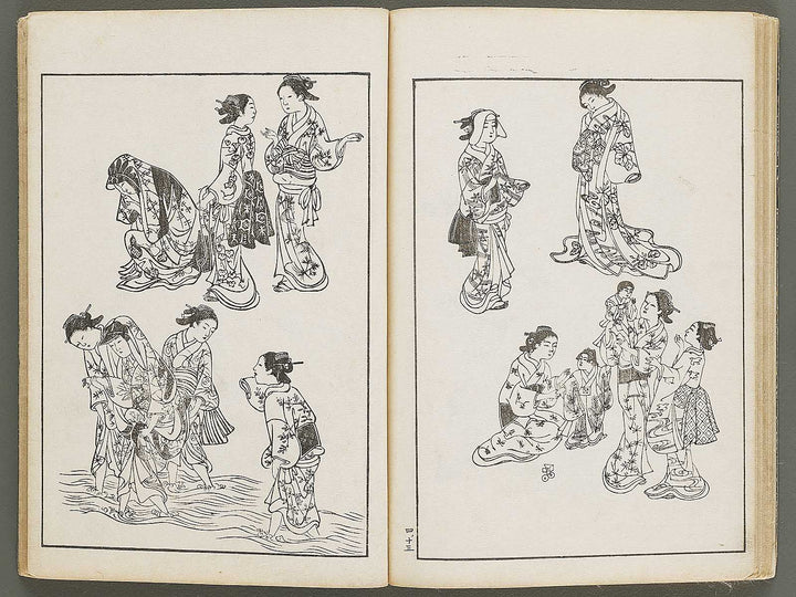 Nihon joso (Chu), Book 4 by Nishikawa Sukenobu / BJ325-633