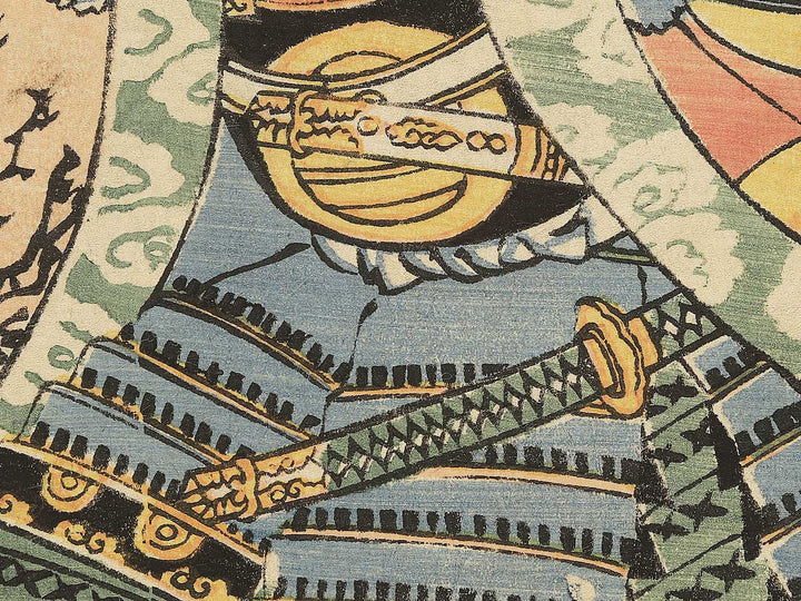 Wada Kotaro Yoshimori Awazugahara kassen no zu by Utagawa Yoshitora / BJ351-988