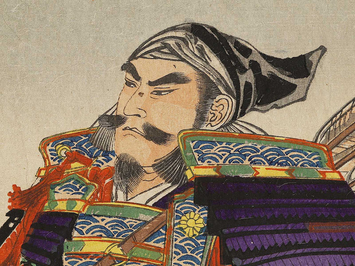 Msashige Masatsura sakuraiyado ni wakare wo tugeru zu by Yosai Nobukazu / BJ337-365