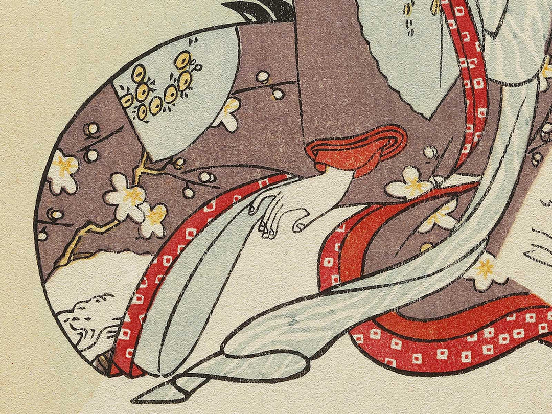 Harlot on a Crane by Suzuki Harunobu, (Medium print size) / BJ325-507