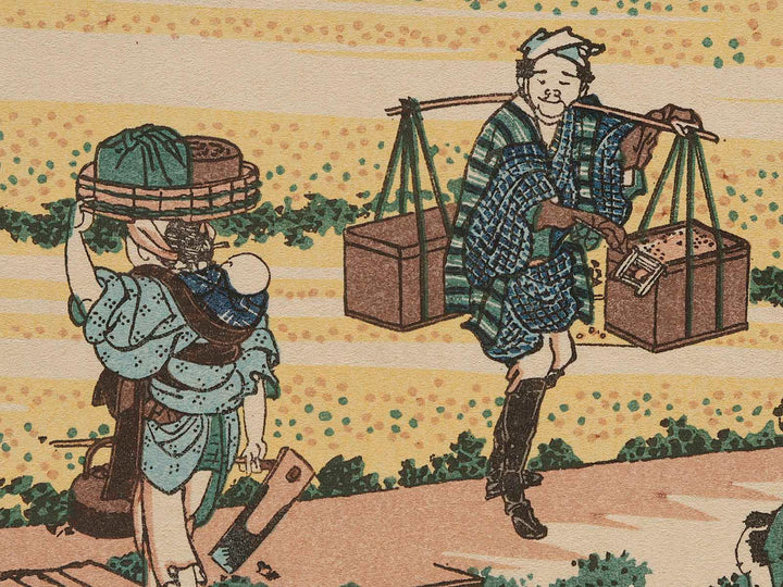 Nakahara in Sagami Province from the series Thirty-six Views of Mount Fuji by Katsushika Hokusai, (Medium print size) / BJ280-406
