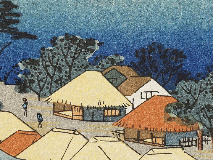 Iga Ueno from the series Famous Views of the Sixty-odd Provinces by Utagawa Hiroshige, (Large print size) / BJ334-390