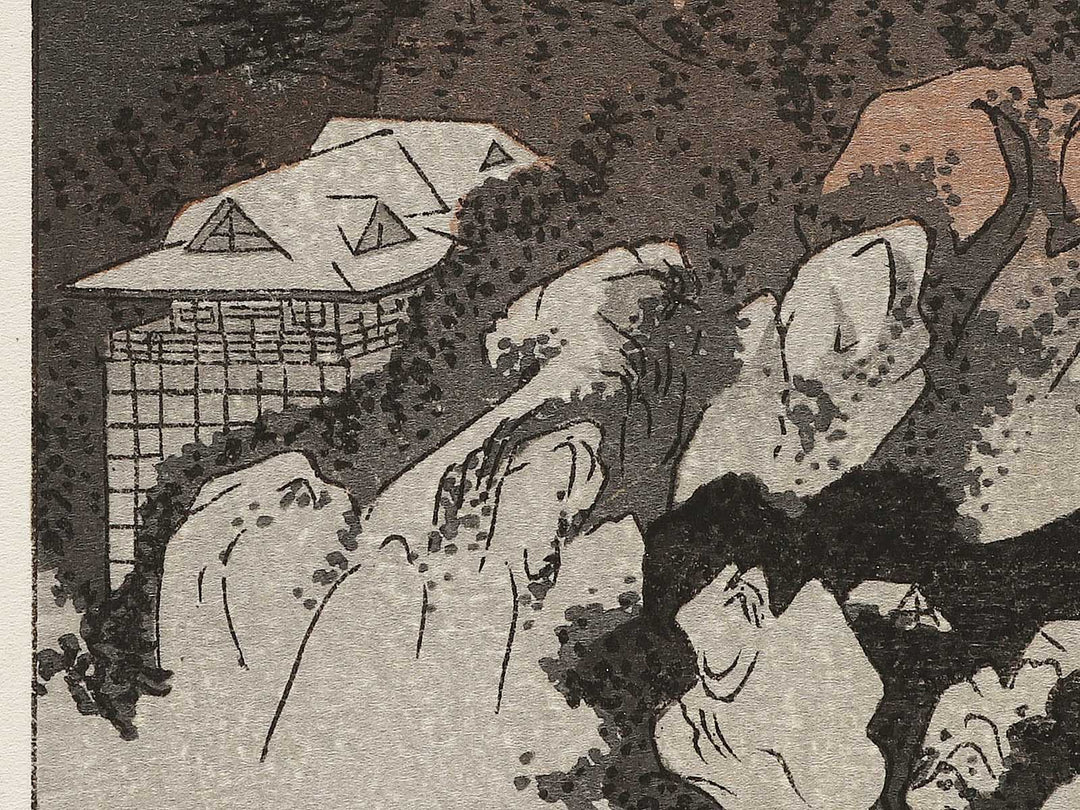 Autumn moon at Ishiyama from the series Eight Views of Omi by Utagawa Hiroshige, (Medium print size) / BJ333-942