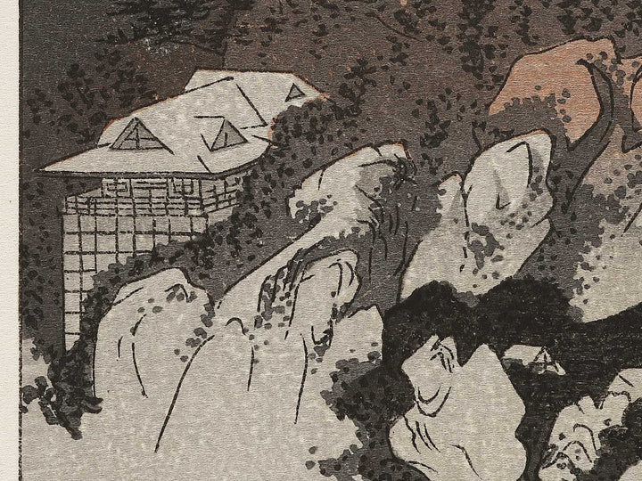 Autumn moon at Ishiyama from the series Eight Views of Omi by Utagawa Hiroshige, (Medium print size) / BJ333-942