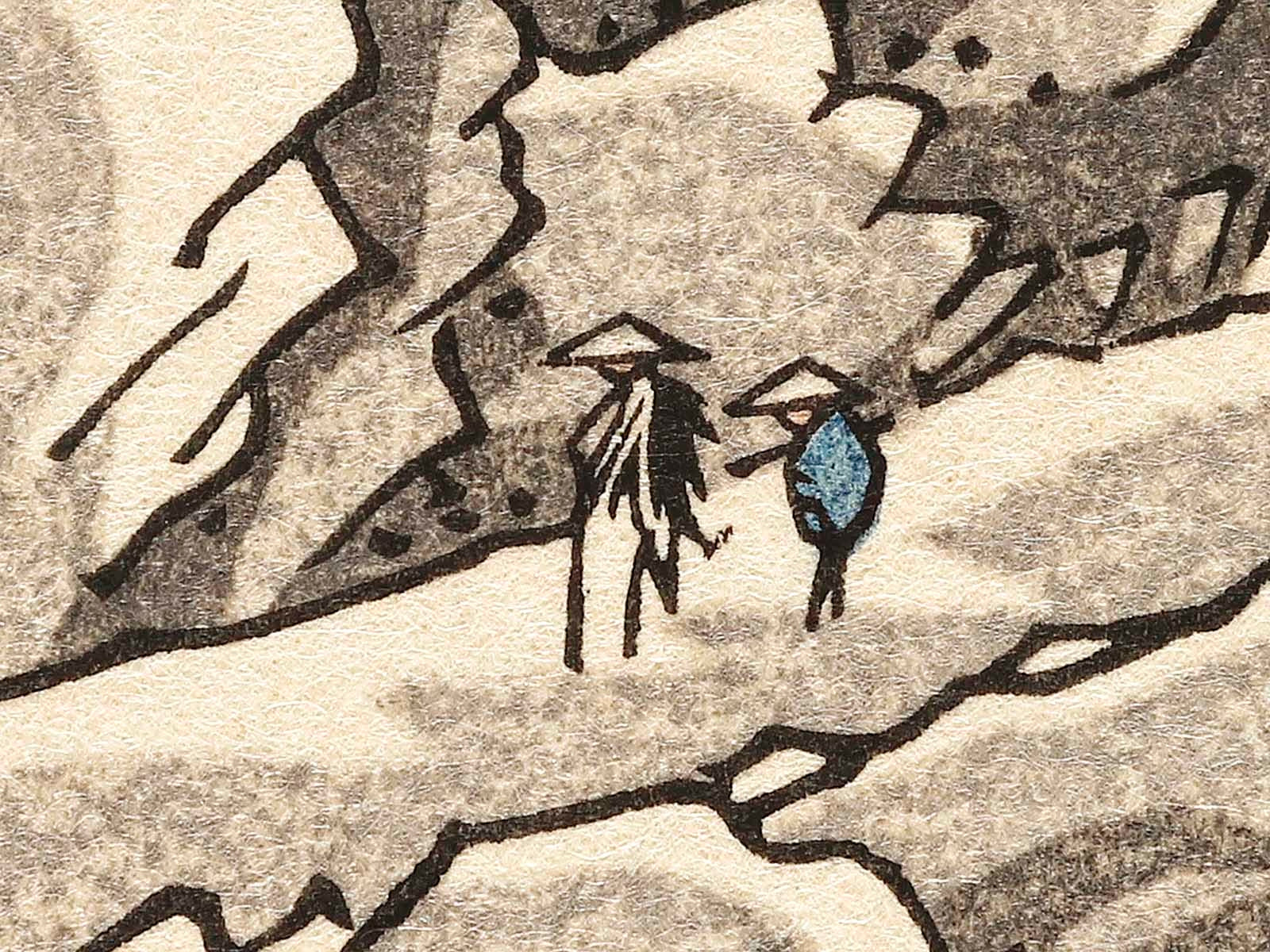 Mount Haruna Under Snow from the series Famous Views of the