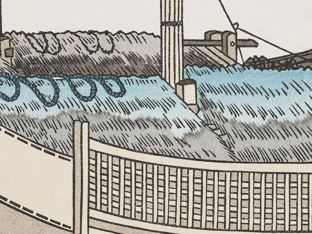 Clearing Weather at Shibaura from the series Eight Views of the Suburbs of Edo by Utagawa Hiroshige, (Medium print size) / BJ331-289