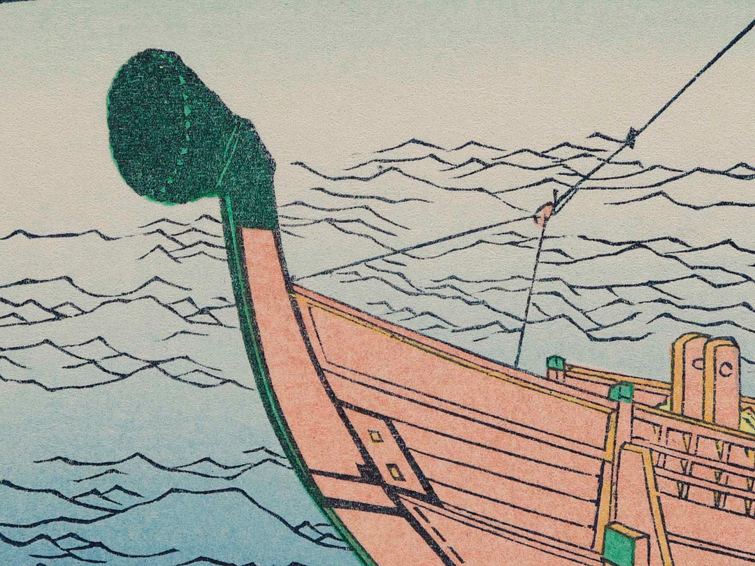 Sea Lane off Kazusa Province from the series Thirty-six Views of Mount Fuji by Katsushika Hokusai, (Small print size) / BJ214-053