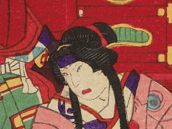 Kabuki actor by Utagawa-school / BJ348-887