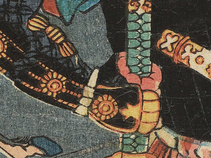 Taiheiki Yamazaki daikassen no zu by Utagawa Yoshitora / BJ346-367