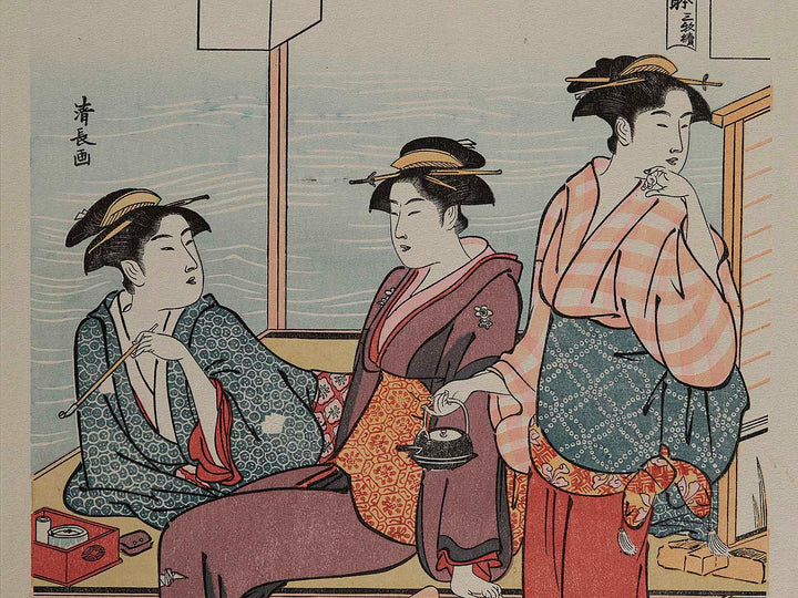 Shijo gawara yusuzumi no tei by Torii Kiyonaga, (Small print size) / BJ235-837