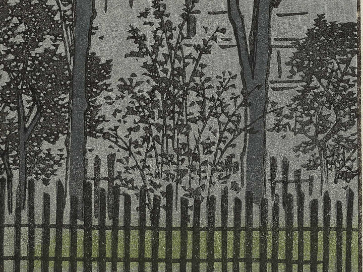 Dawn Inside the Yoshiwara from the series One Hundred Famous Views of Edo by Utagawa Hiroshige, (Large print size) / BJ337-204