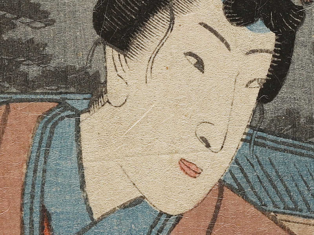 Hachi hana no en from the series Murasaki shikibu genji karuta by Baichoro Kunisada / BJ325-871