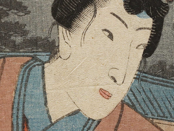 Hachi hana no en from the series Murasaki shikibu genji karuta by Baichoro Kunisada / BJ325-871