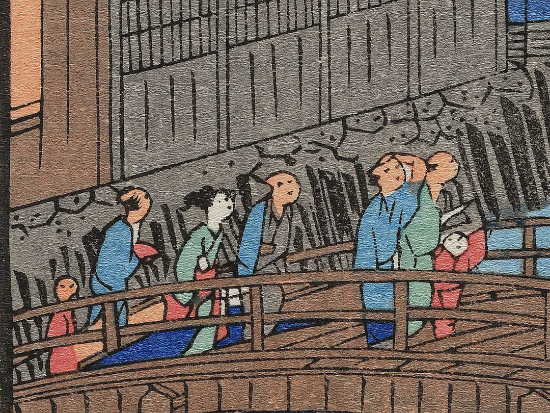 Ryogoku hanabi from the series Edo meisho no uchi by Utagawa Hiroshige, (Large print size) / BJ342-692