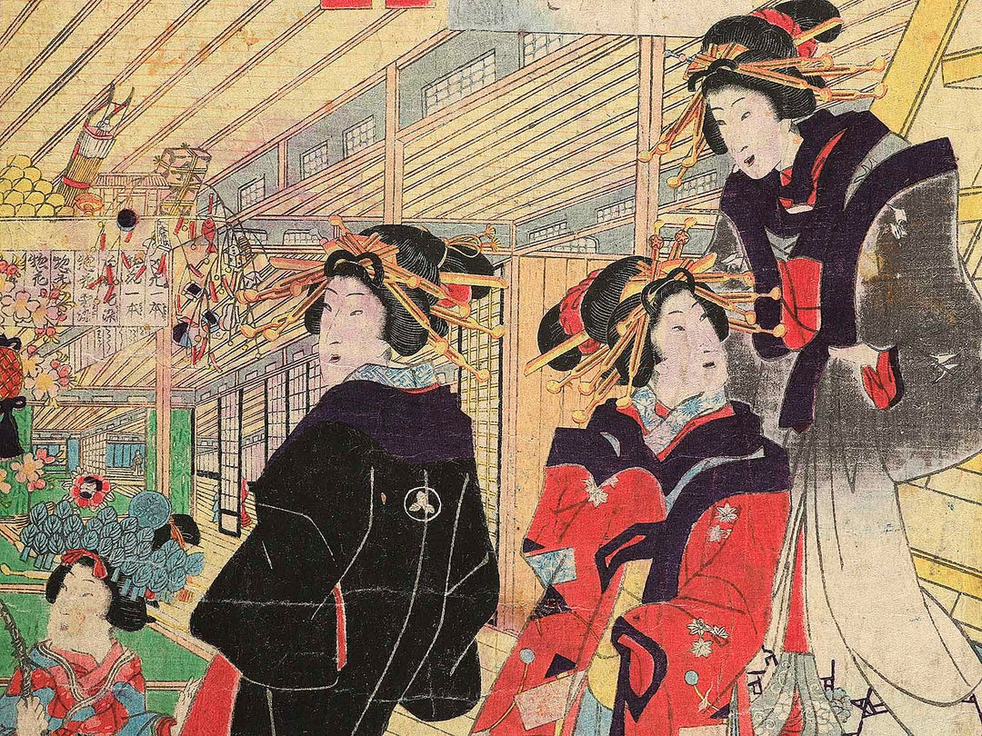 Owariya shimosaziki no zu by Utagawa Kunisada II / BJ343-560