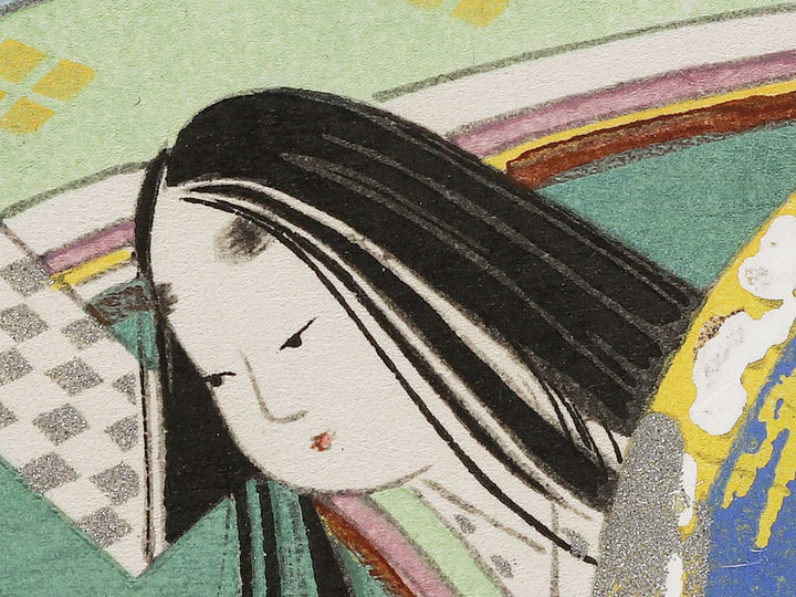 HOTARU(The Fireflies) from the series The Tale of Genji by Ebina Masao, (Medium print size) / BJ329-231