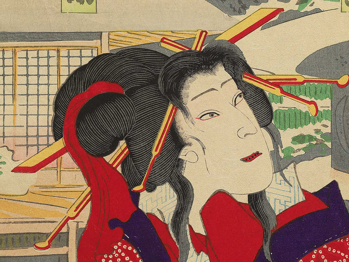 Kabukiza shinkyogen Akegarasu haru no awayuki by Utagawa Kunisada(Toyokuni III) / BJ348-180