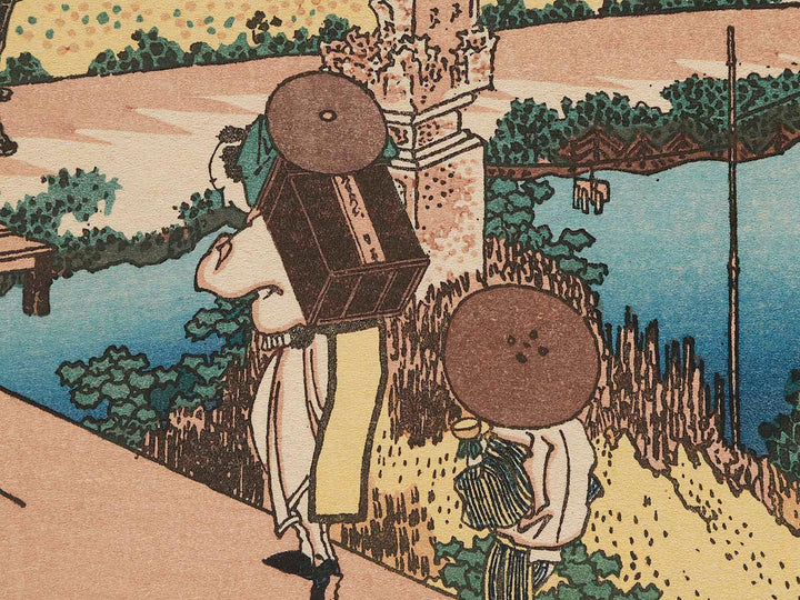 Nakahara in Sagami Province from the series Thirty-six Views of Mount Fuji by Katsushika Hokusai, (Medium print size) / BJ280-826