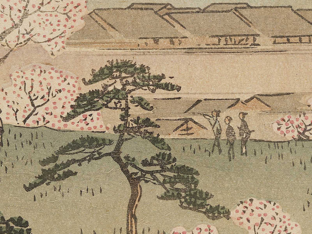 Gotenyama no hana zakari  from the series Ehon edo miyage by Utagawa Hiroshige, (Large print size) / BJ332-416