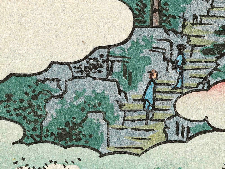 Flower Pavilion, Dango Slope, Sendagi from the series One Hundred Famous Views of Edo by Utagawa Hiroshige, (Large print size) / BJ336-882