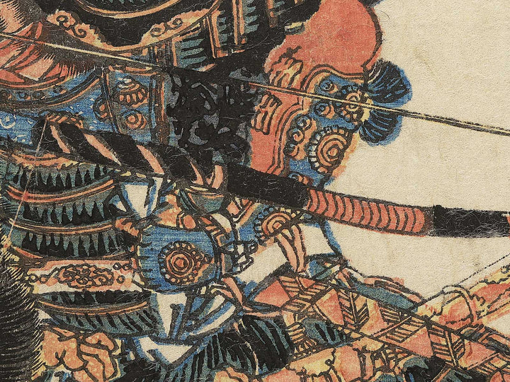 Kajiwara Genta Kagesue from the series Eiyu zoroi by Ipposai Yoshifuji / BJ351-092