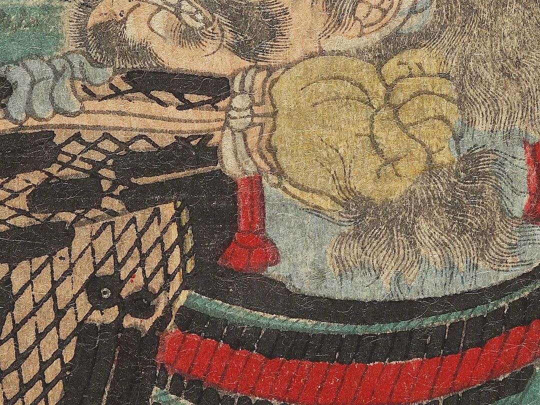 Shioren tajimanokami Masataka Sato toranosuke Masakiyo from the series Buyu kumiuchi zukushi by Utagawa Yoshikazu / BJ327-628