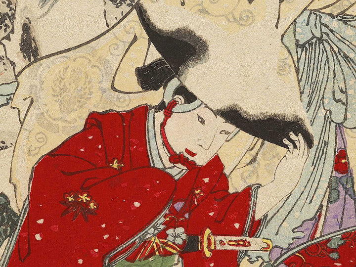 Yamashiro fushimi no yuki tokiwa gozen otowaka ushiwaka imawaka from the series Setsu gekka by Yoshu Chikanobu / BJ331-856