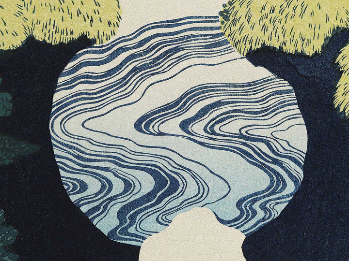 Kisoji no oku amidagataki from the series Shokoku taki meguri by Katsushika Hokusai, (Large print size) / BJ337-456