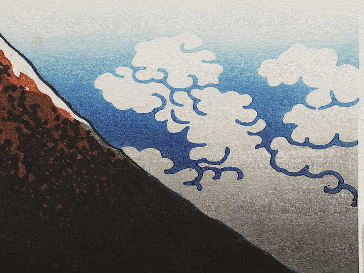 Rainstorm Beneath the Summit from the series Thirty-six Views of Mount Fuji by Katsushika Hokusai, (Large print size) / BJ321-993
