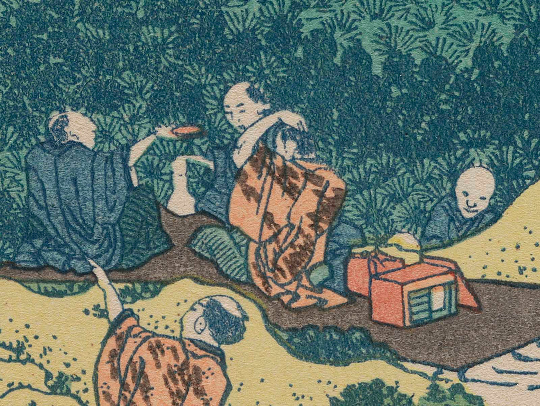 The Enza-no-natsu Pine Tree at Aoyama from the series Thirty-six Views of Mount Fuji by Katsushika Hokusai, (Medium print size) / BJ281-106