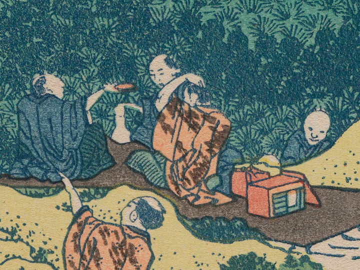 The Enza-no-natsu Pine Tree at Aoyama from the series Thirty-six Views of Mount Fuji by Katsushika Hokusai, (Medium print size) / BJ281-106