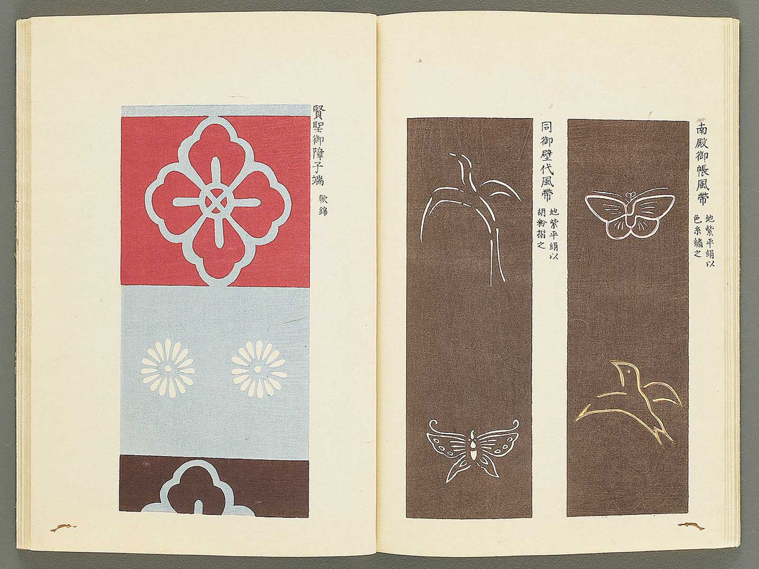 Kojitsu sosho shokumon zue (Nishiki orimono) by Honma Hyakuri / BJ350-448