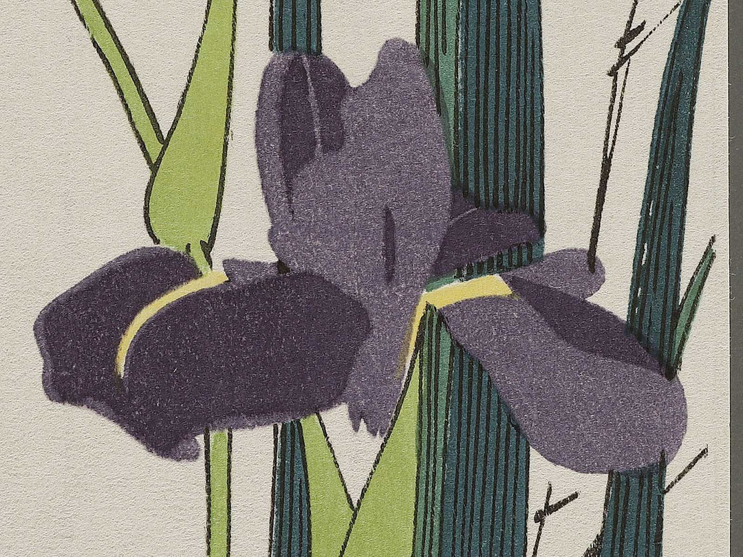 Iris and egret by Utagawa Hiroshige, (Medium print size) / BJ327-026