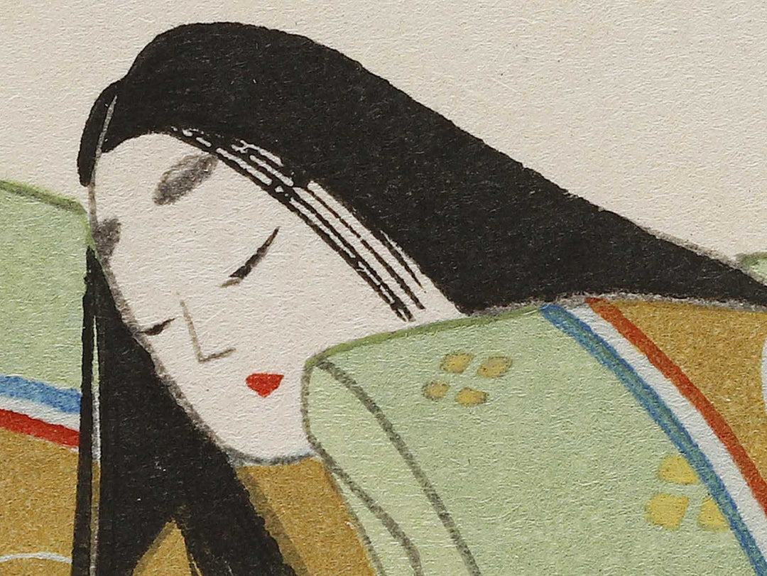 KAGARI-BI(Bonfire) from the series The Tale of Genji by Ebina Masao, (Medium print size) / BJ329-259