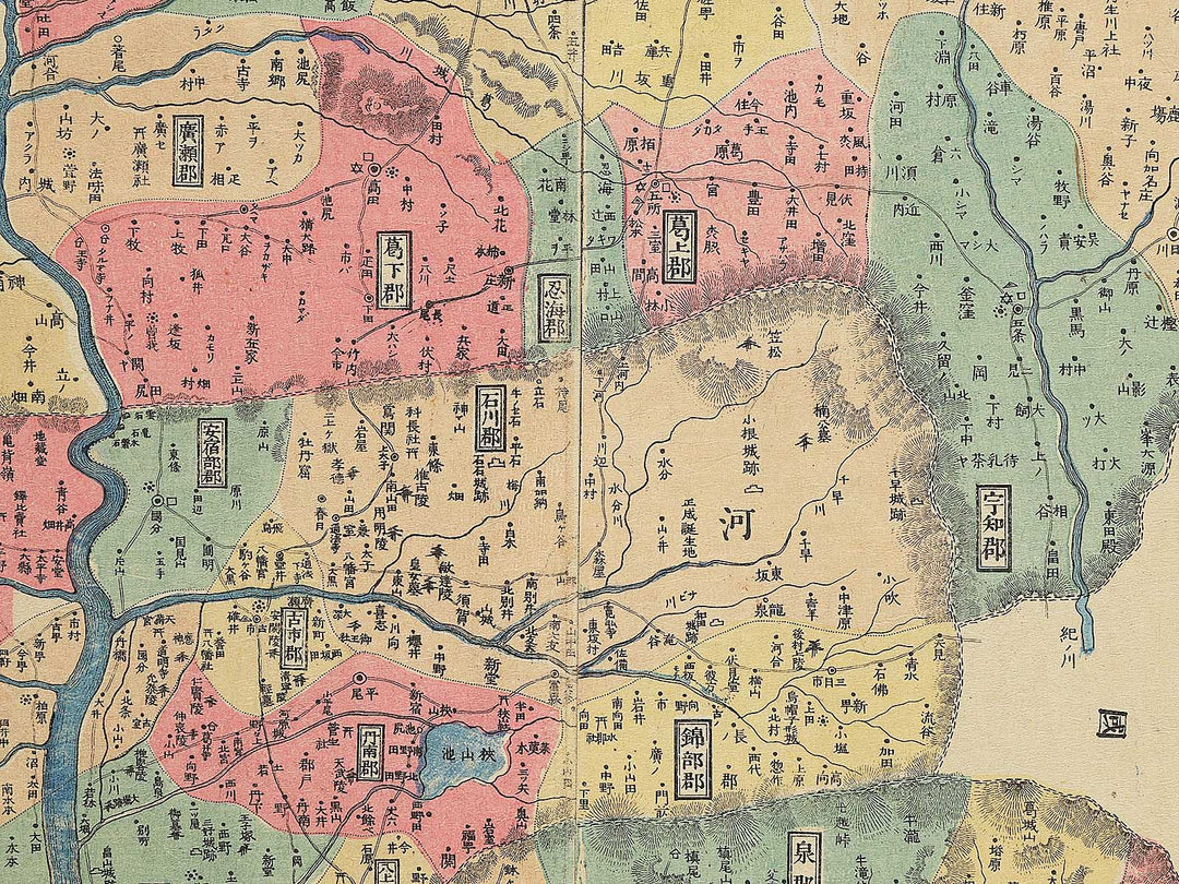 Meiji shinkoku Osakafu kannai zenzu by Mizuguchi Ryunosuke / BJ342-888